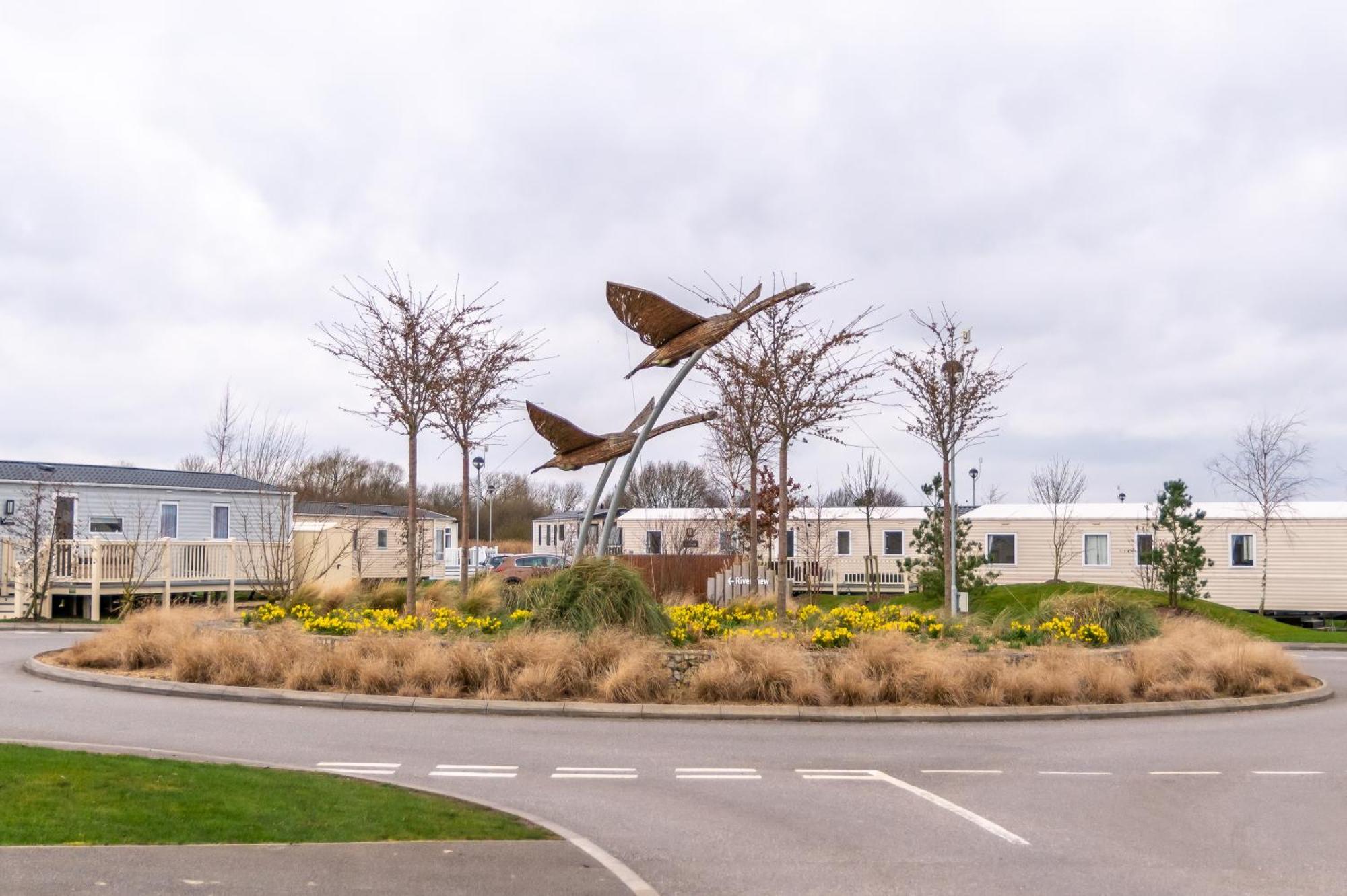 64 Lancaster The Lazy Willow 3 Bedroom Hot Tub Caravan Tattershall Lakes Buitenkant foto